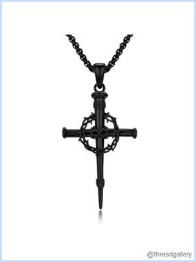 925 Sterling Silver Cross Pendant Necklace Christian Gift Vintage Style
